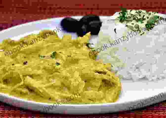 Aji De Gallina, A Creamy And Flavorful Peruvian Chicken Stew Made With Yellow Chili Peppers And Walnuts The Big Peruvian Cookbook: 100 Delicious Traditional Recipes From Peru