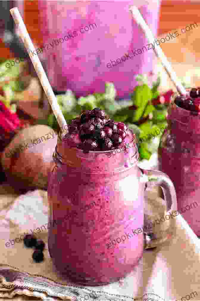 Deep Purple And Refreshing Blueberry And Beet Anti Inflammatory Smoothie In A Glass Healthy Anti Inflammatory Smoothie Cookbook: Healthy And Delicious Smoothie Recipes To Heal Immune System And Get Rid Of Inflammation For Healthy Lifestyle