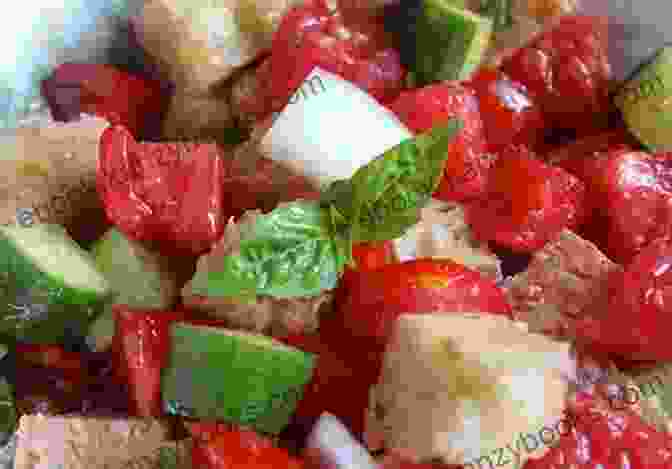 Fresh And Rustic Italian Panzanella Salad With Tomatoes, Cucumbers, Olives, And Crusty Bread In A Bowl Selected Mediterranean Salads: 50 Healthy And Delicious Mediterranean Salad Recipes (Mediterranean Diet Mediterranean Recipes European Food Low Cholesterol 3)