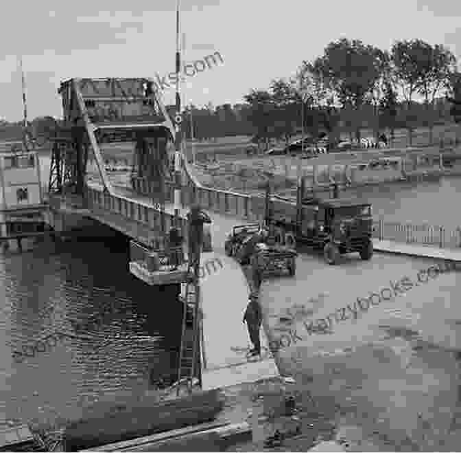 Historic Photograph Of The Pegasus Bridge During D Day The Normandy Battlefields: D Day And The Bridgehead (Then Now)