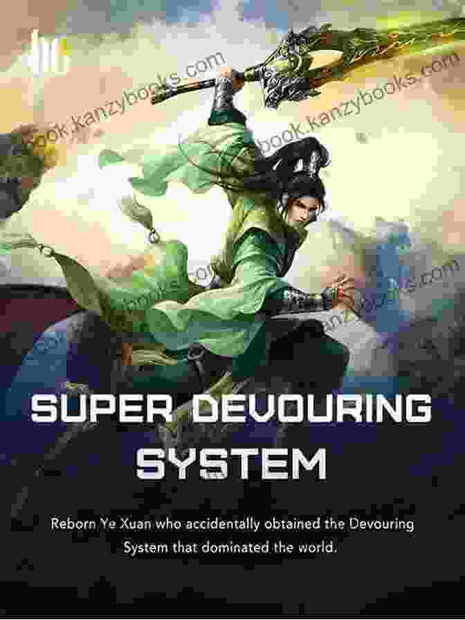 Super Devouring System 17 Book Cover With A Lone Warrior Standing Amidst A Cosmic Landscape, Surrounded By Swirling Energy And Mythical Creatures Super Devouring System: 17