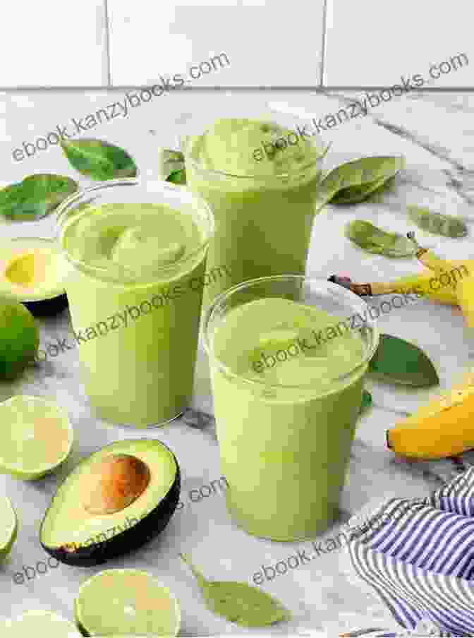 Vibrant Green And Creamy Spinach And Avocado Anti Inflammatory Smoothie In A Glass Healthy Anti Inflammatory Smoothie Cookbook: Healthy And Delicious Smoothie Recipes To Heal Immune System And Get Rid Of Inflammation For Healthy Lifestyle